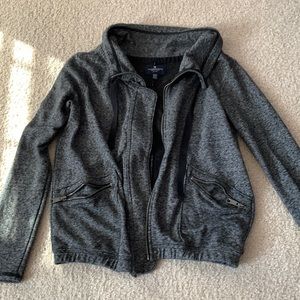 American Eagle charcoal zip up